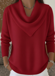 FLASH SALE – LIMITED STOCK - Elegant Knit Triangle Neck Sweater