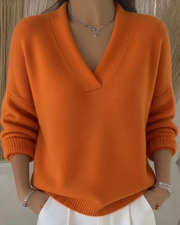 FLASH SALE - 2025 Cozy V-Neck Knitted Sweater – Soft, Stylish & Perfect for Fall/Winter
