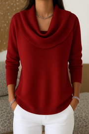 FLASH SALE – LIMITED STOCK - Elegant Knit Cowl Neck Sweater